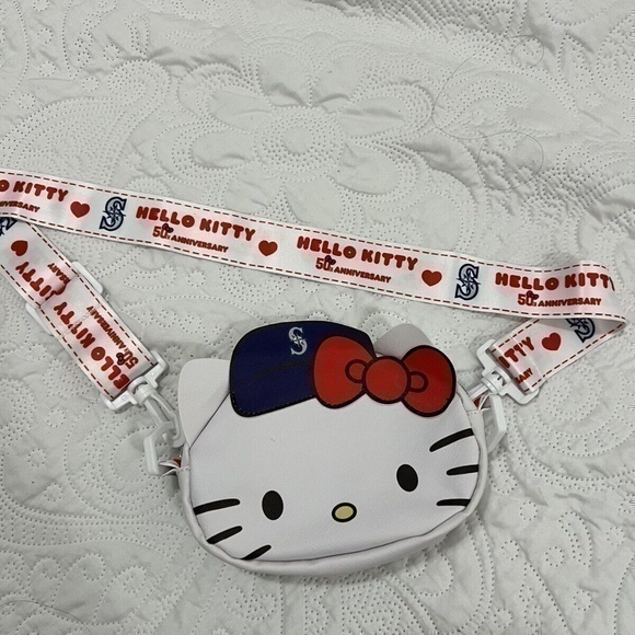 Sanrio Handbags - Seattle Mariners Hello Kitty Crossbody Bag 9/10/2024 Sanrio 50th Anniversary